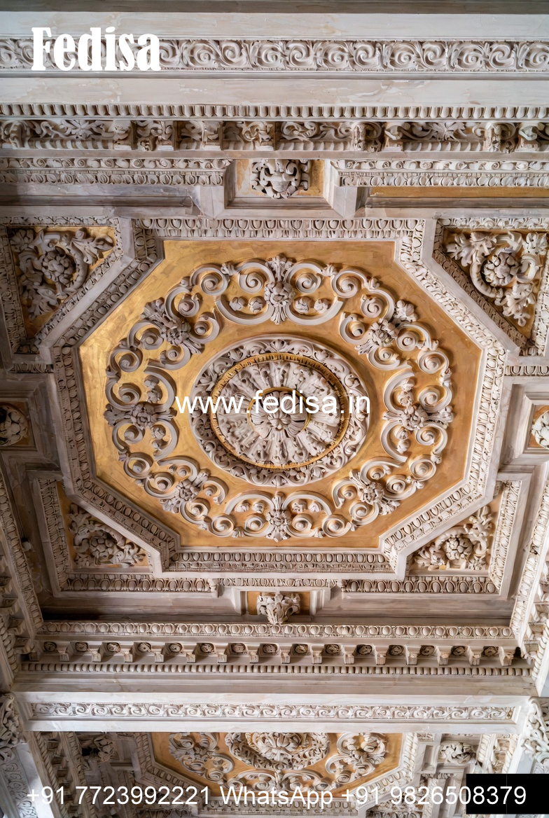 Carved Ceiling Design Concealed Light Pop Design No-311