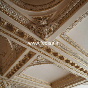 Carved Ceiling Design False Ceiling Design For Bedroom With Fan No-317