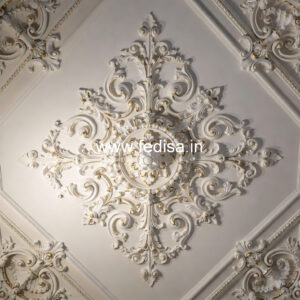 Carved Ceiling Design False Ceiling Design For Bedroom Indian With Fan No-365