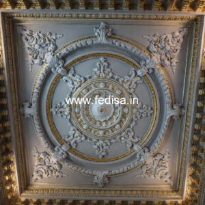 Carved Ceiling Design L Shape False Ceiling Design No. 385