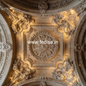 Carved Ceiling Design Pvc False Ceiling Design For Bedroom No-387