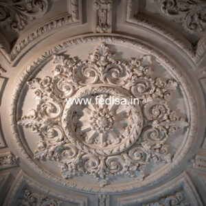 Carved Ceiling Design 2 Fan Ceiling Design No-388