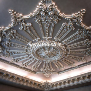 Carved Ceiling Design Pop Roof Design For Bedroom No-391