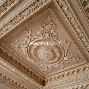 Carved Ceiling Design Plain False Ceiling Design No-401