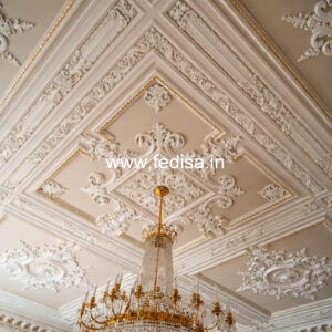 Carved Ceiling Design Designer Fans For Living Room No-407