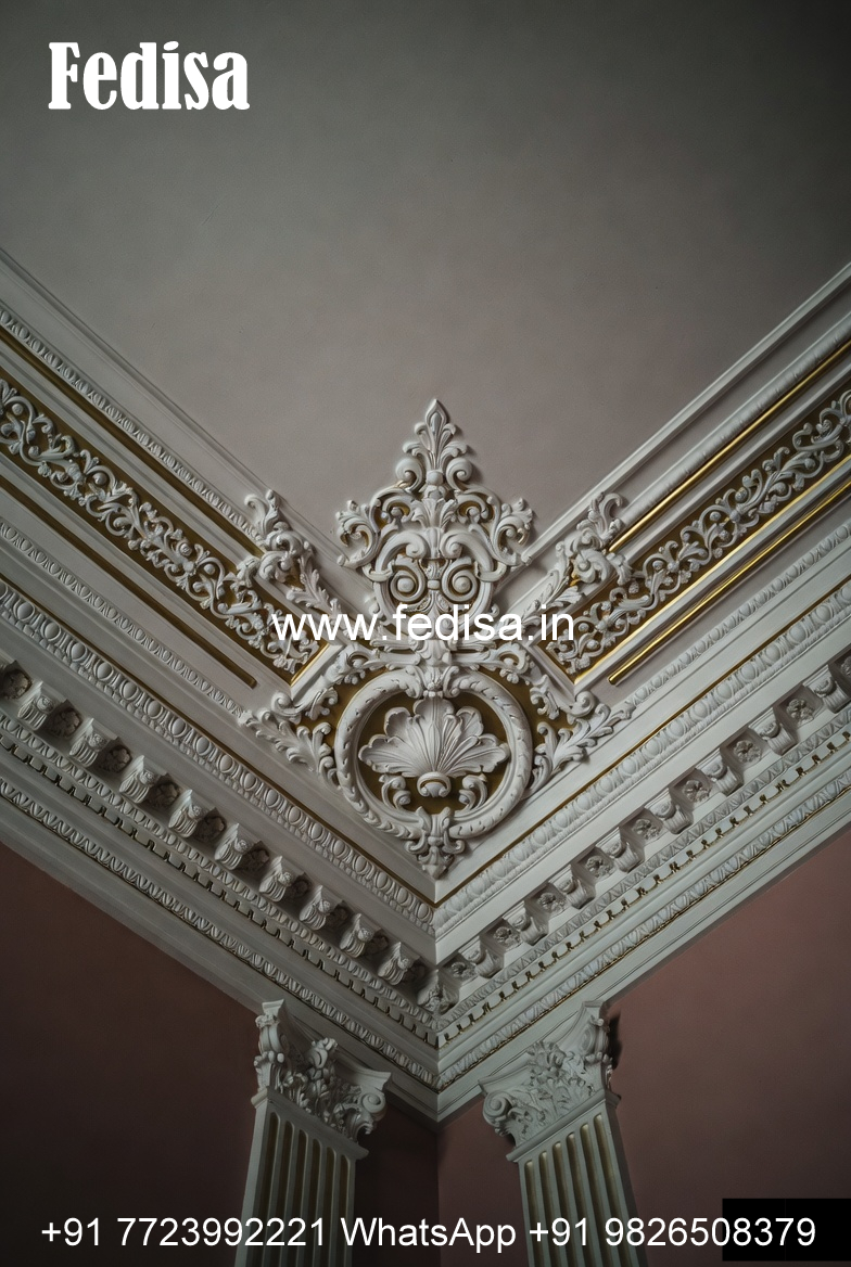 Carved Ceiling Design Round False Ceiling Design No-433