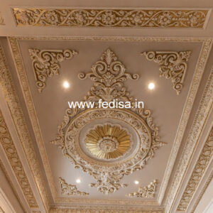 Carved Ceiling Design High Ceiling Living Room Ideas No-435