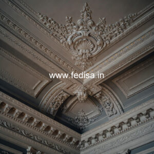 Carved Ceiling Design Pop Design For Small Hall No-482