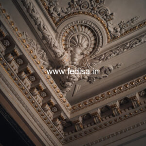 Carved Ceiling Design Pop Design With Color No-495