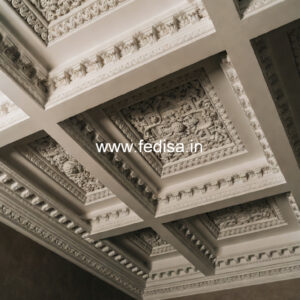 Carved Ceiling Design False Ceiling Designs For Living Room In Flats No-497