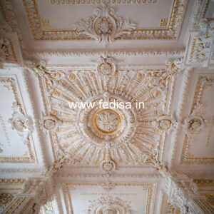 Carved Ceiling Design Square False Ceiling Design No-528