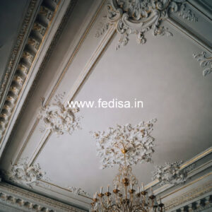 Carved Ceiling Design Wooden Pop Design For Hall No-561