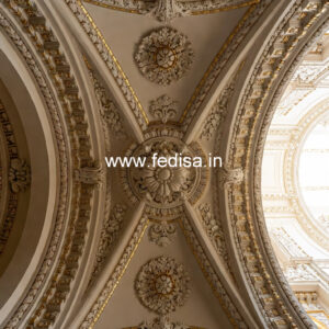 Carved Ceiling Design White Ceiling Design No-586