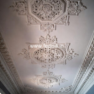 Carved Ceiling Design Simple False Ceiling Design For Hall With 2 Fans No-596