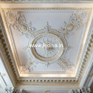 Carved Ceiling Design Pooja Room False Ceiling No-624