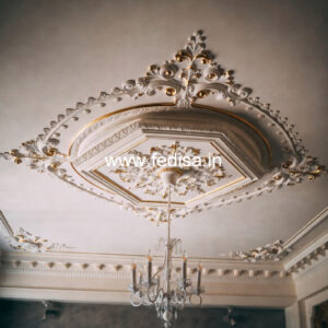 Carved Ceiling Design Plain Pop Design No-643