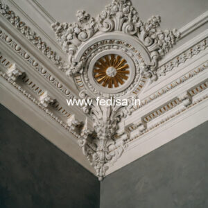 Carved Ceiling Design Modern Pop Design For Living Room No-644