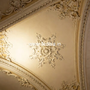 Carved Ceiling Design L Shape Pop Design No-666