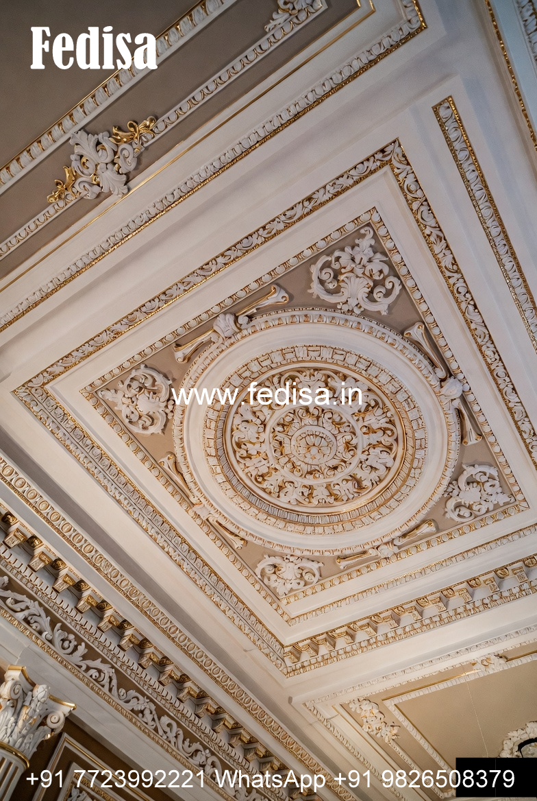 Carved Ceiling Design Ceiling Flower Design Paint No-693