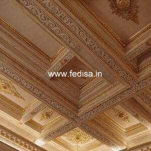 Carved Ceiling Design Mdf Jali False Ceiling Price No-698