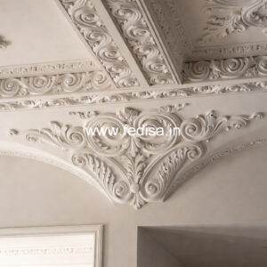 Carved Ceiling Design Pop Design Hall 2 Fan No-736