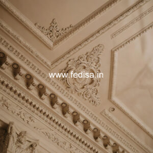 Carved Ceiling Design Pop Design With Led Lights No-763