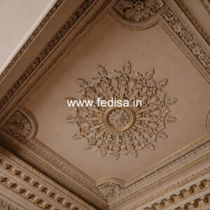 Carved Ceiling Design Ceiling Fan Pop Design No-778
