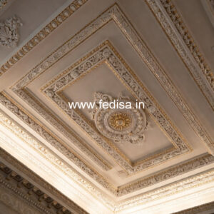 Carved Ceiling Design Cement Pop Design For Hall No-817