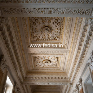 Carved Ceiling Design Kitchen Plus Minus Pop Design No-833
