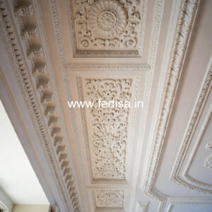Carved Ceiling Design Drawing Room False Ceiling Design 2026 No-909