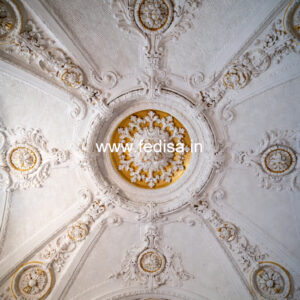 Carved Ceiling Design Fiber Pop Design For Hall No-912