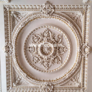 Carved Ceiling Design Puja Room Ceiling Design No-923