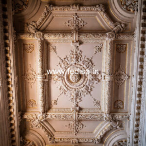 Carved Ceiling Design Plus Minus Design For Bedroom No-938