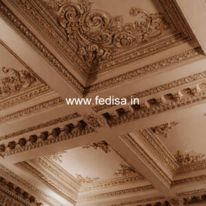 Carved Ceiling Design Living Room Main Hall Fall Ceiling Design No-962