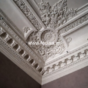 Carved Ceiling Design False Ceiling Glass Design No-974