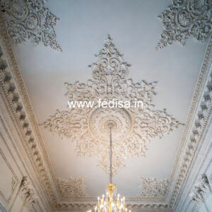 Carved Ceiling Design Lobby Ceiling Design For Home No-1003