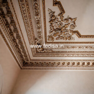 Carved Ceiling Design Puja Room Pop Design No-1015