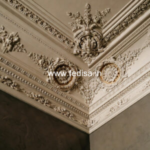 Carved Ceiling Design Elegant False Ceiling Design No-1038