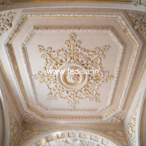 Carved Ceiling Design Drawing Room False Ceiling Design 2026 No-1042