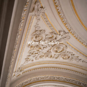 Carved Ceiling Design Hall Room False Ceiling Design No-1088