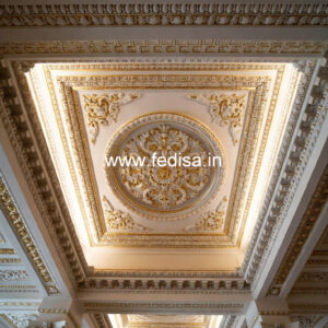 Carved Ceiling Design Beautiful Pop Design No-1094