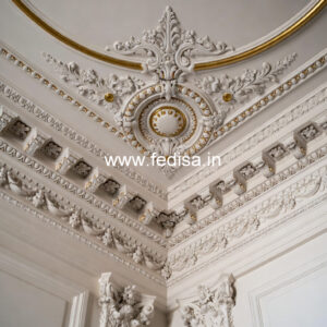 Carved Ceiling Design Pvc Panel False Ceiling Design No-1098