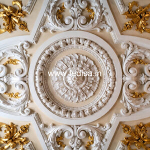 Carved Ceiling Design False Ceiling Design For Showroom No-1140