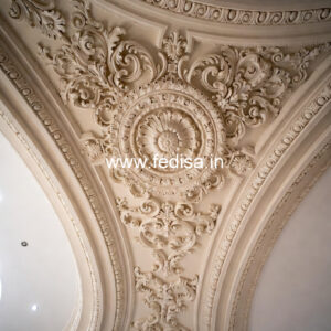 Carved Ceiling Design L Type Hall Ceiling Design No-1150