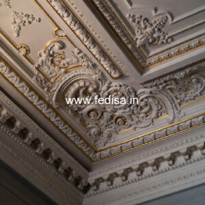 Carved Ceiling Design False Ceiling Simple Design For Bedroom No-1256