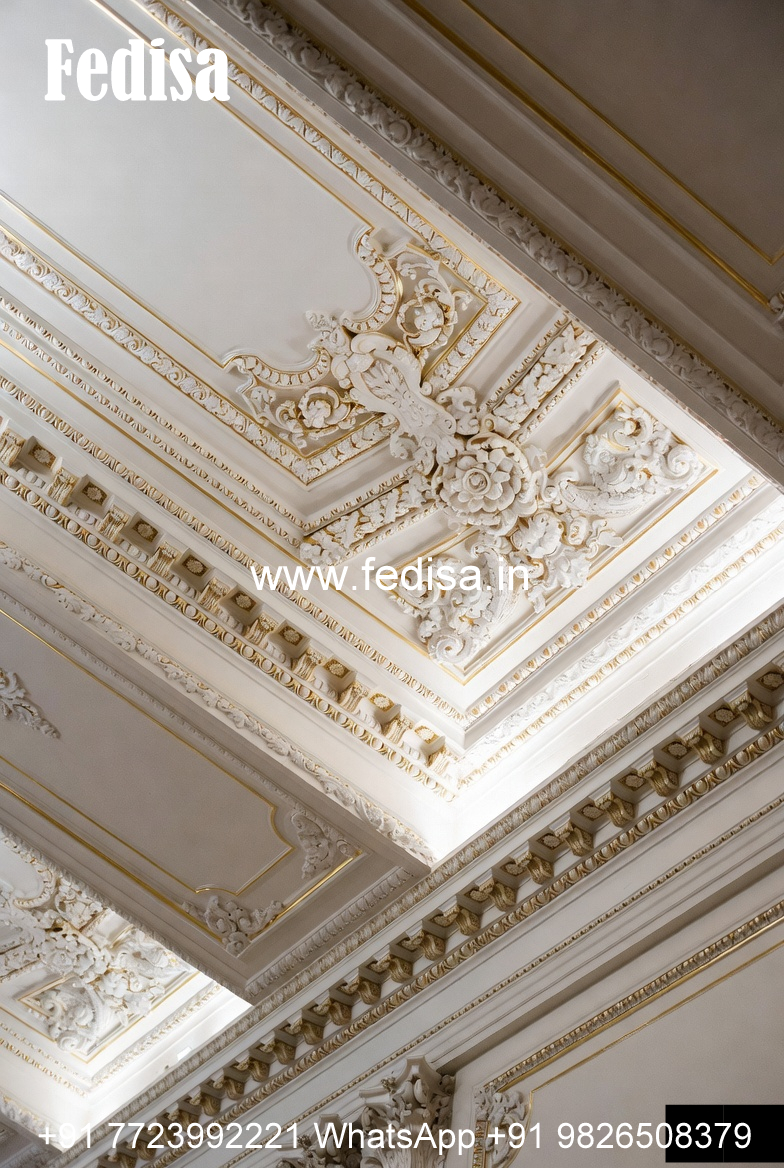 Carved Ceiling Design False Ceiling For Lobby No-1297
