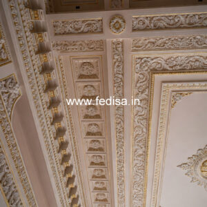 Carved Ceiling Design Double Height House Design No-1365