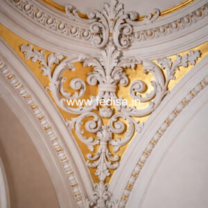 Carved Ceiling Design Pop Design Bedroom Simple No-1373