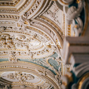 Carved Ceiling Design Guest Room False Ceiling Design No-1377