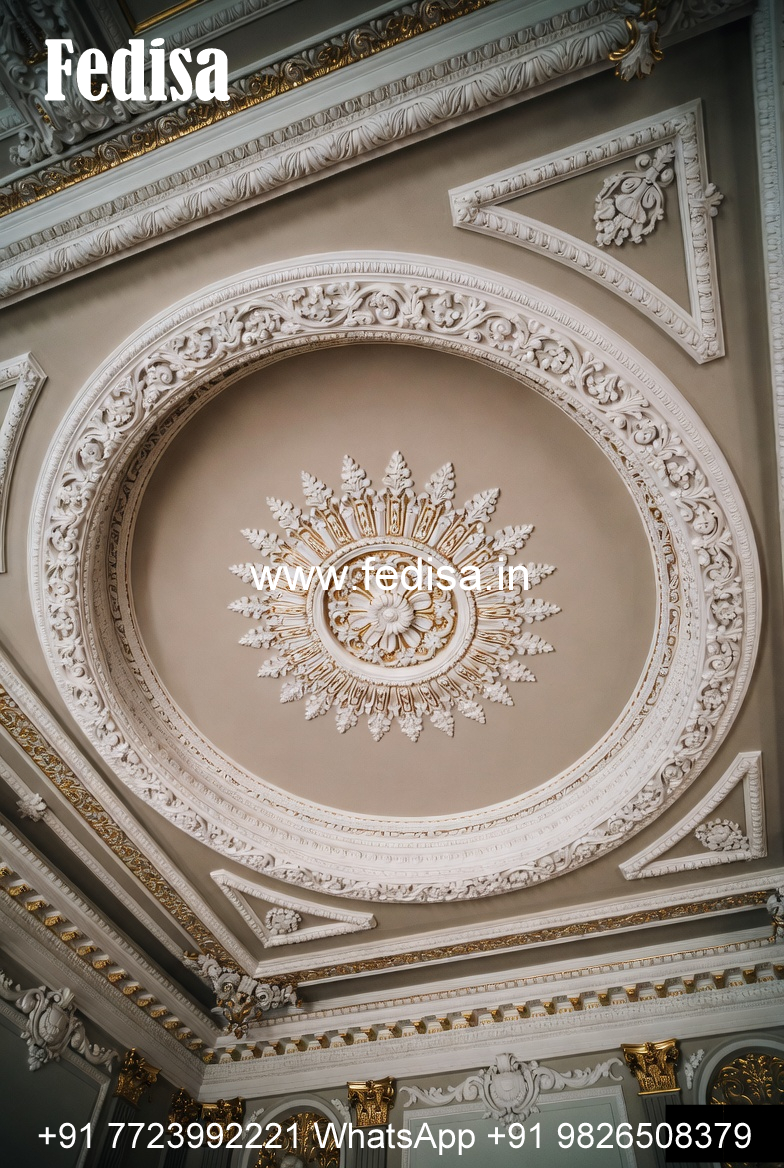 Carved Ceiling Design Putty Design On Ceiling No-1400